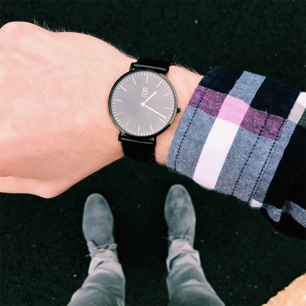 Men’s Leather Band Watch